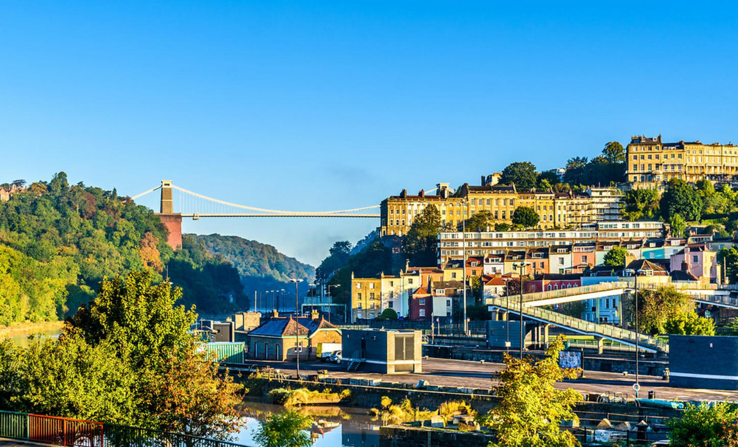 A view of Bristol suspension bridge as seen on Voice my Run's 10km running tour