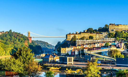 A view of Bristol suspension bridge as seen on Voice my Run's 10km running tour